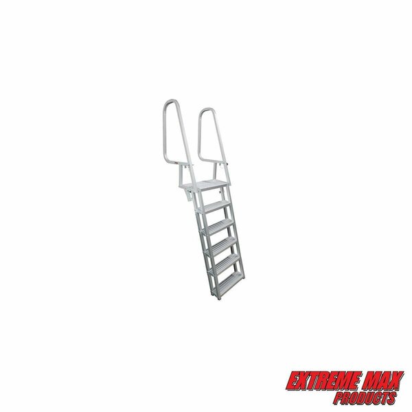 Extreme Max Extreme Max 3005.4122 Deluxe Flip-Up Dock Ladder - 6-Step 3005.4122